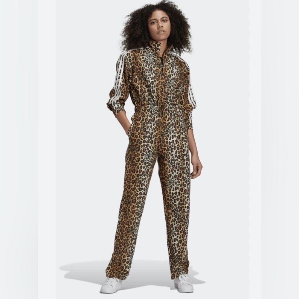 Adidas Leopard Jumpsuit NWT Size M